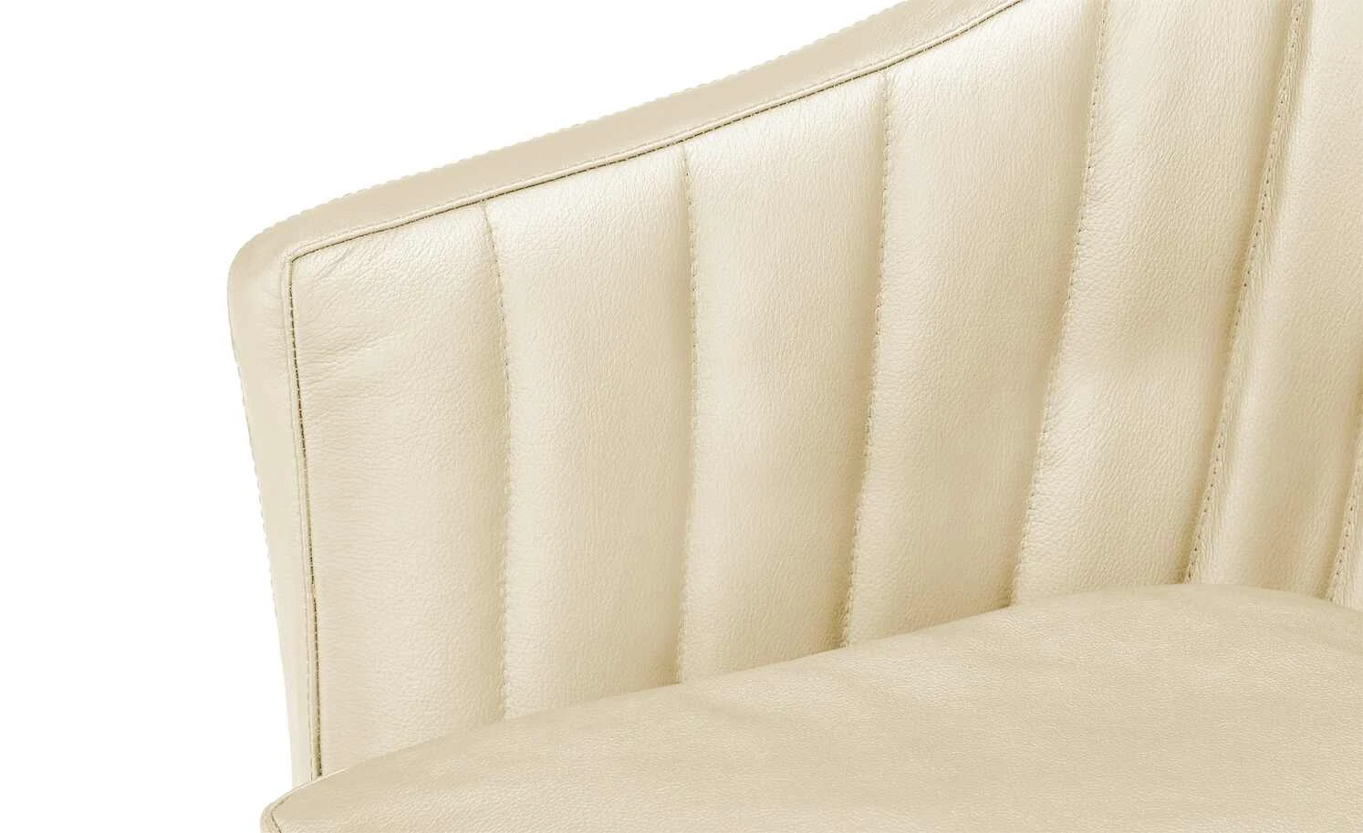 Berger & Rath Polsterstuhl mit Armlehne Lanx | Kreide (Creme) Cremeweiß – Bild 6