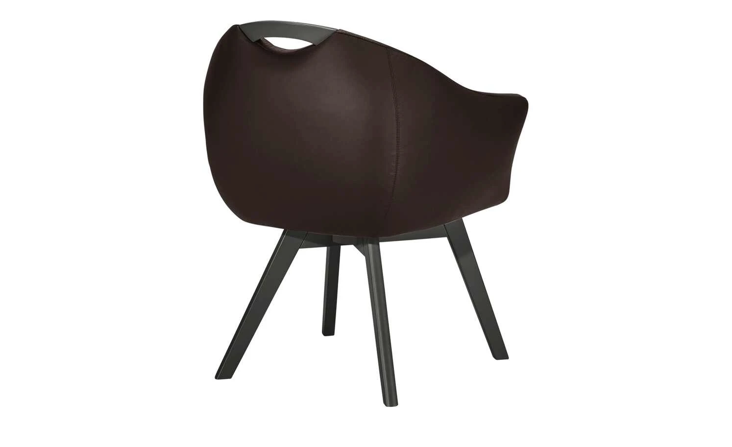 Berger & Rath Polsterstuhl mit Armlehne Lanx | Moor (Braun) Anthrazit – Bild 8