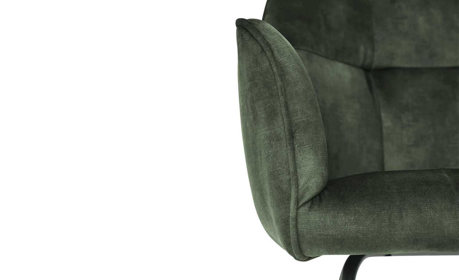 Polsterstuhl mit Armlehne Anna | Olive – Bild 4