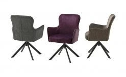 Polsterstuhl Effi | Cappuccino Ja Schräg Schwarz