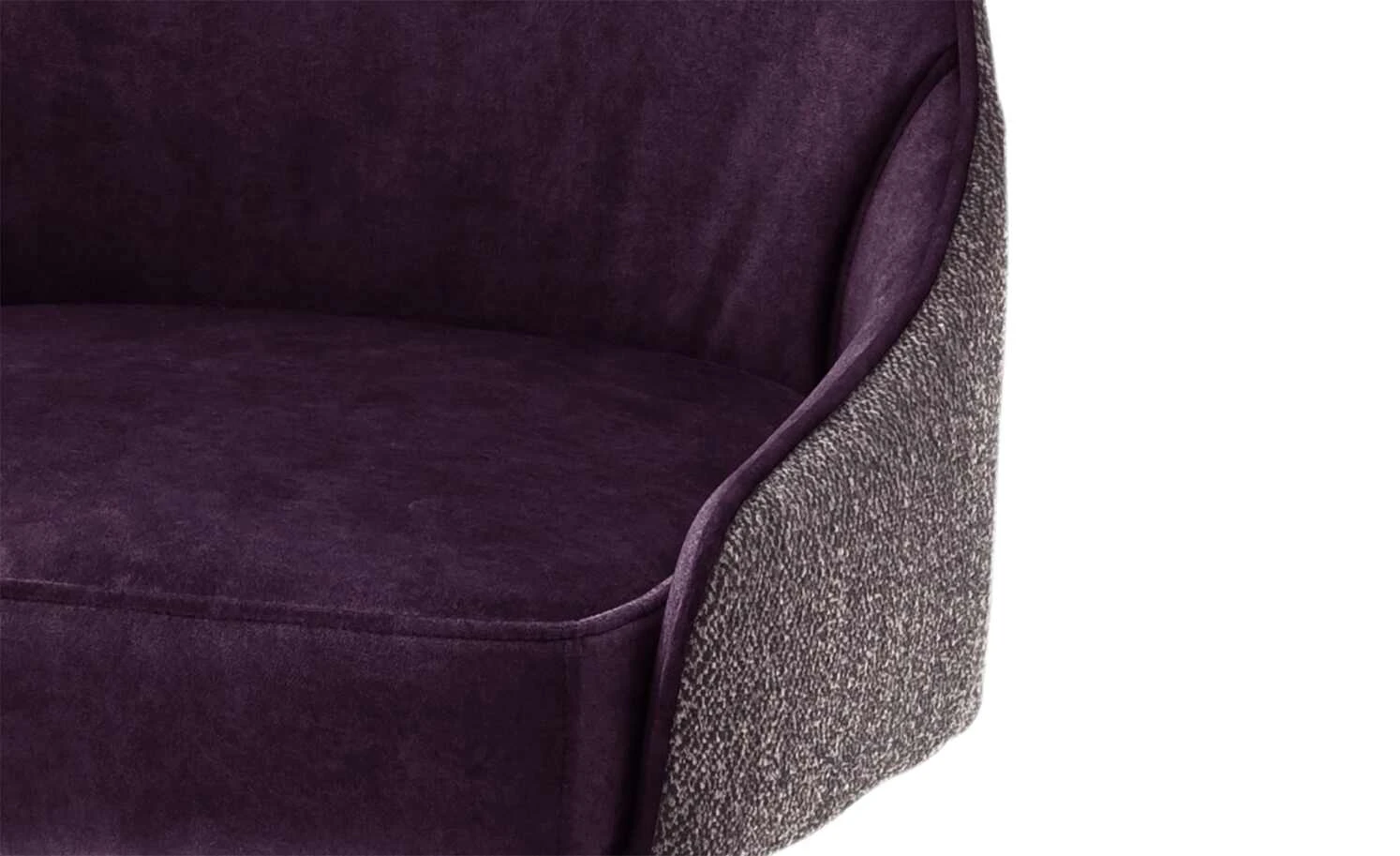 Polsterstuhl Effi | Merlot (Weinrot) Nein Gerade Schwarz – Bild 3