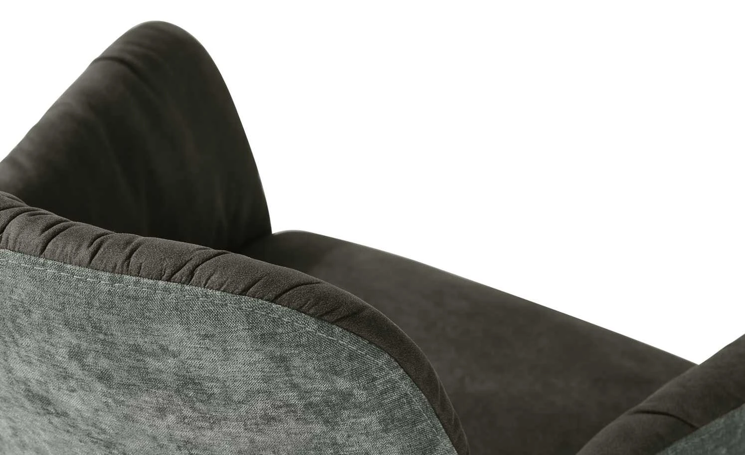 uno Polster-Armlehnstuhl Sevan | Innen: Dunkelgrau / Außen: Hellgrau Kufe – Bild 8