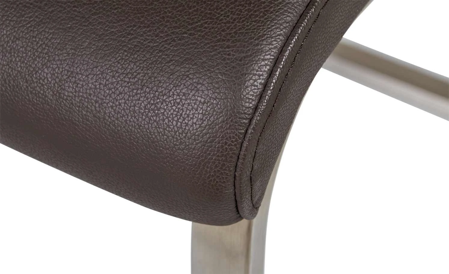 uno Freischwinger Letitia | Braun Kunstleder – Bild 9