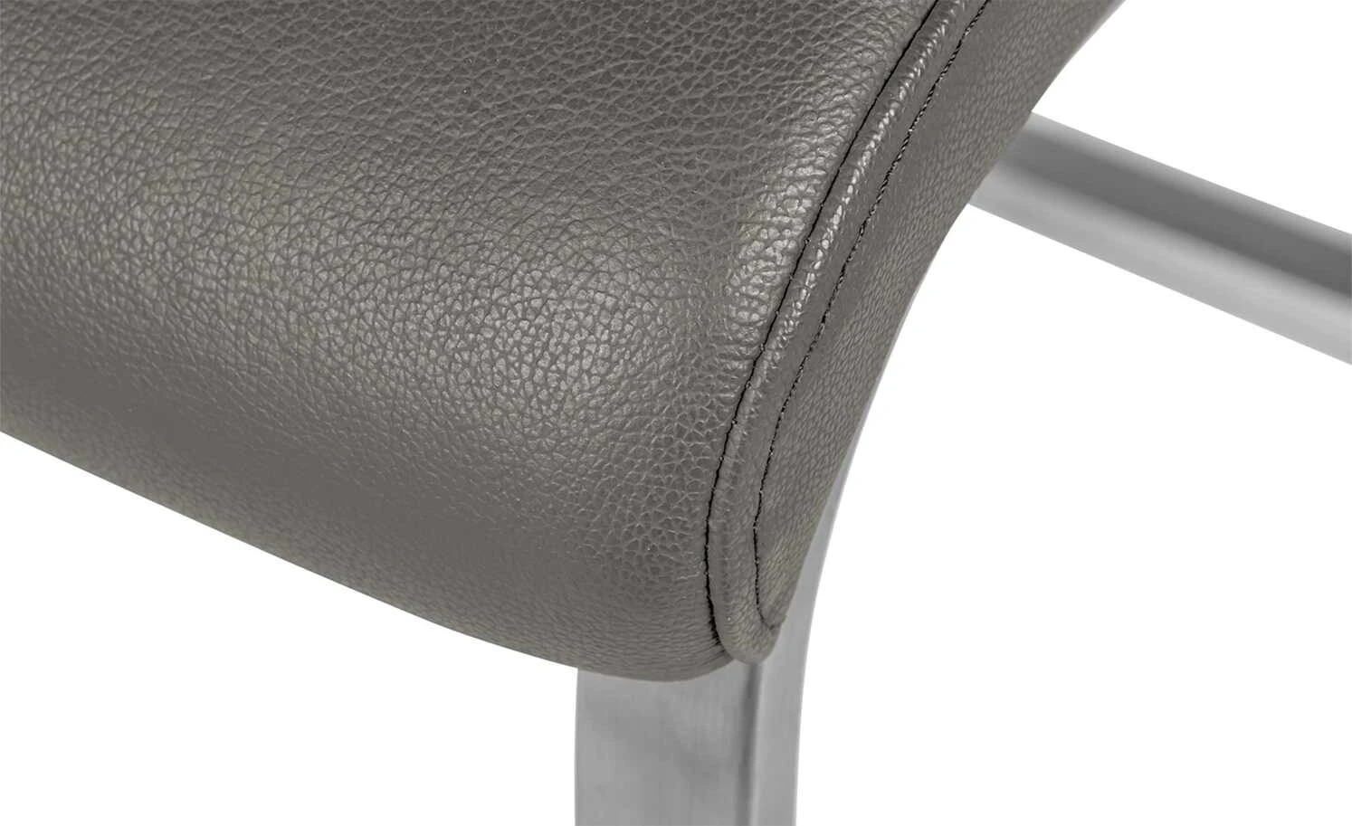 uno Freischwinger Letitia | Grau Kunstleder – Bild 6