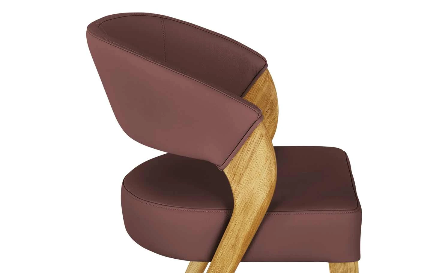 Woodford Leder-Polsterstuhl Marion | Bordeauxrot – Bild 9