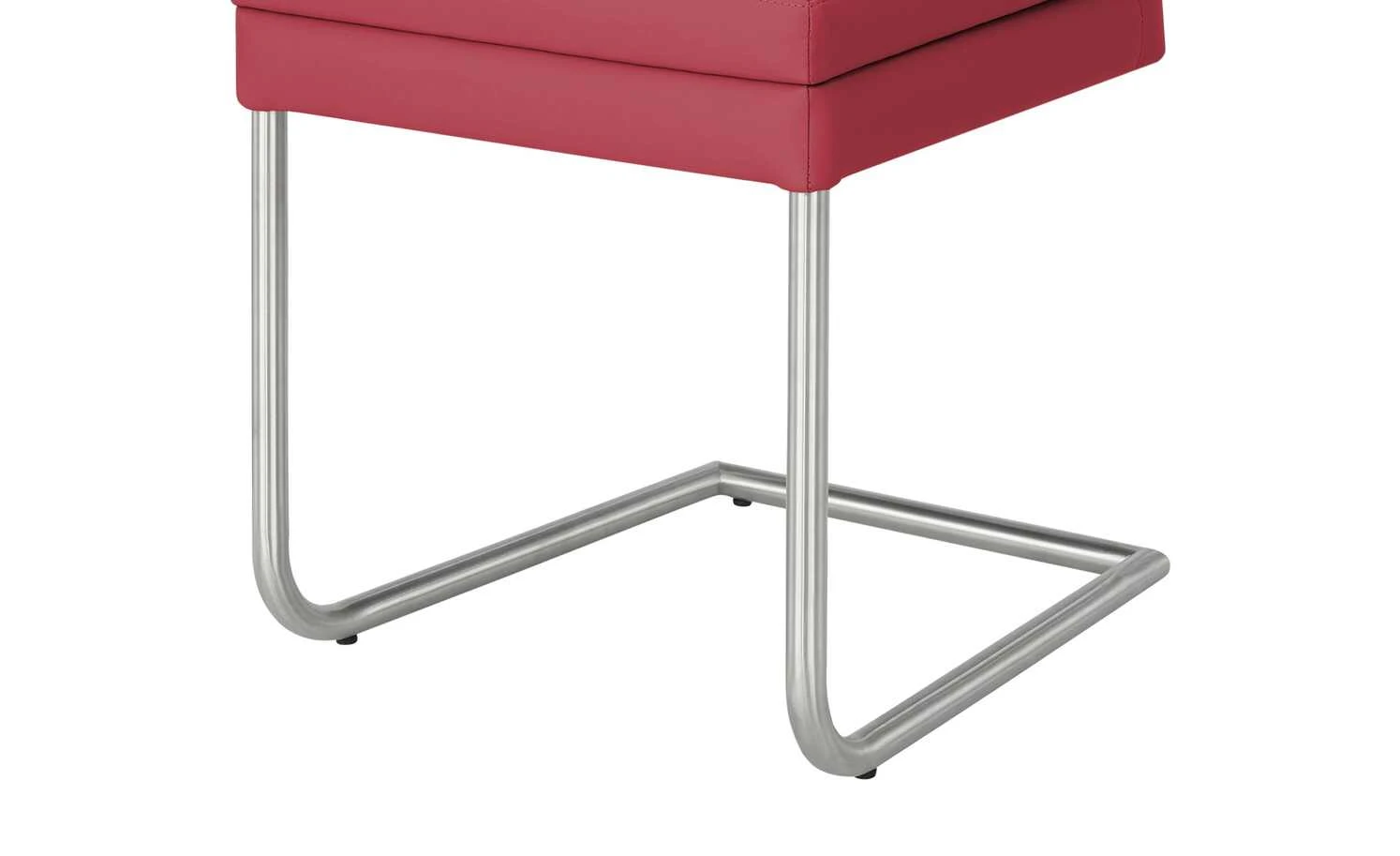 Woodford Kunstleder-Freischwinger mit Griff Levi | Cherry (Rot) – Bild 6