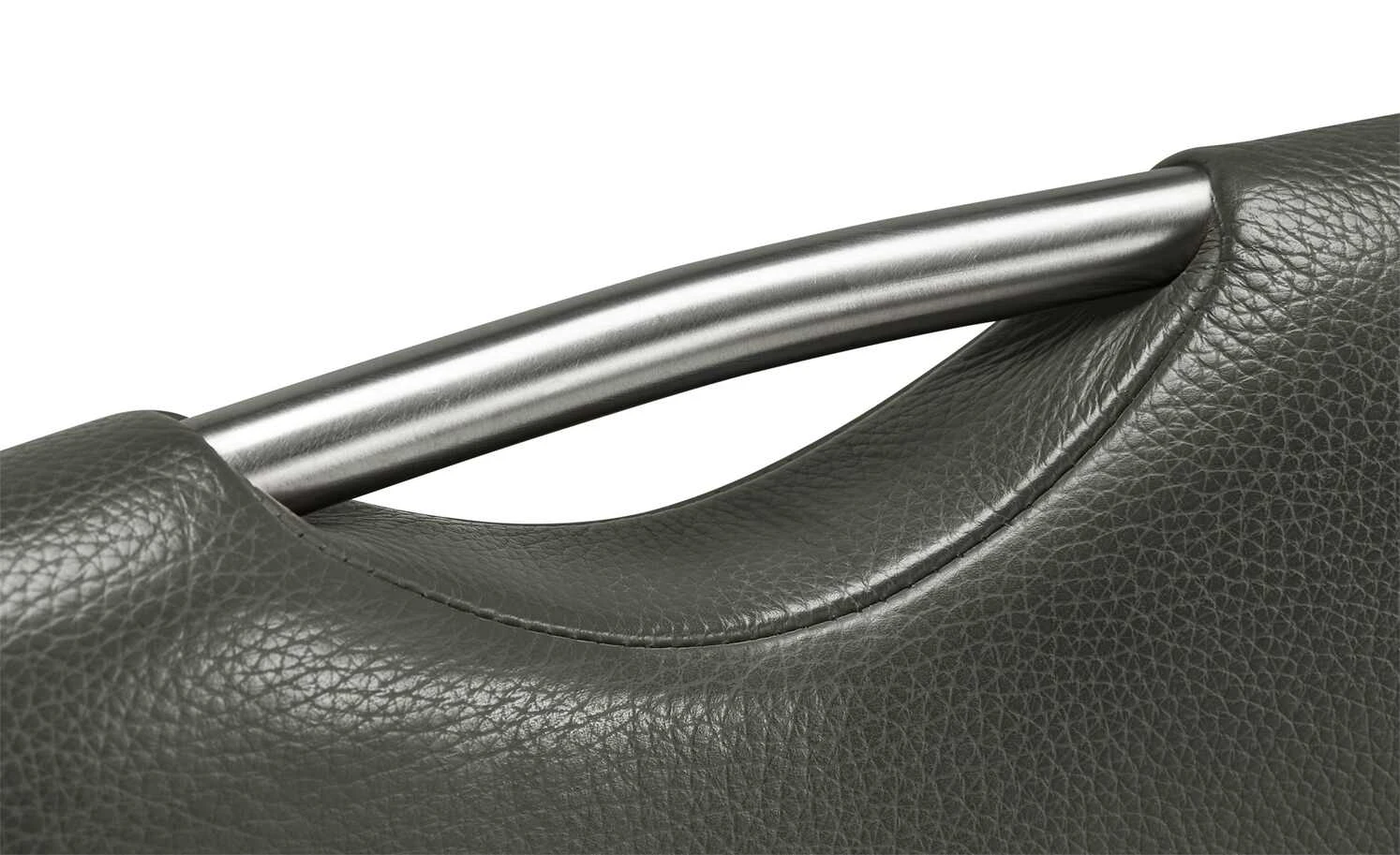 Leder-Schwingstuhl mit Griff Canto II | Zinn (Grau) – Bild 4