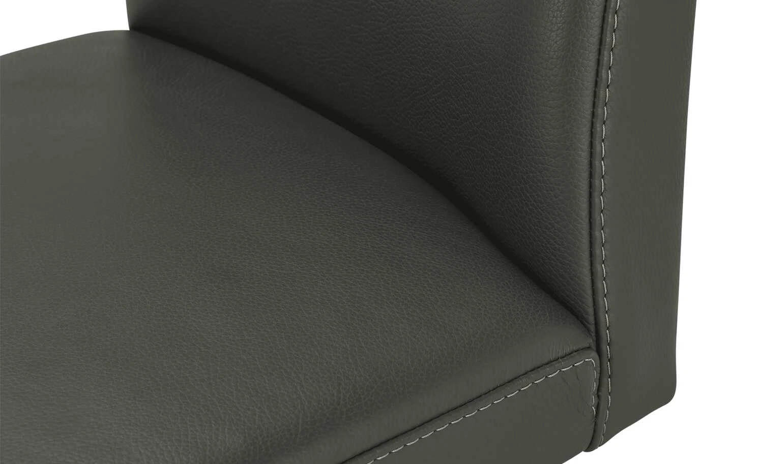 Leder-Schwingstuhl mit Griff Canto II | Zinn (Grau) – Bild 5