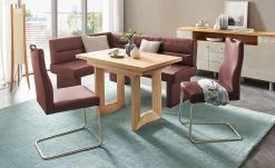 Leder-Schwingstuhl mit Griff Canto II | Bordo (Rot)