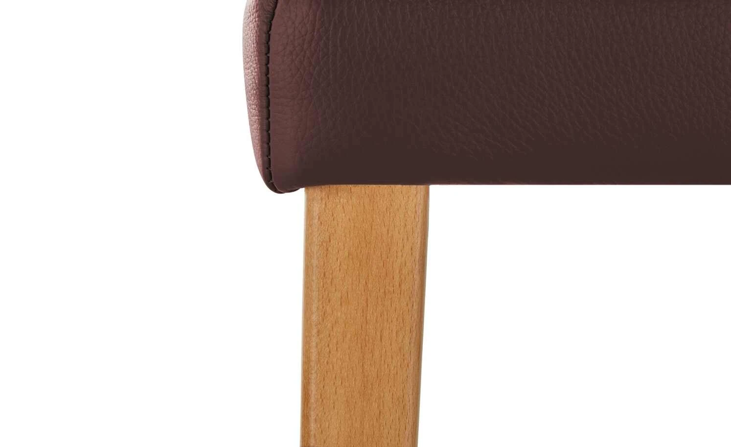 Leder-Polsterstuhl Canto III | Bordo (Rot) – Bild 8