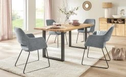 Woodford Kufenstuhl mit Armlehne Berlin | Grau