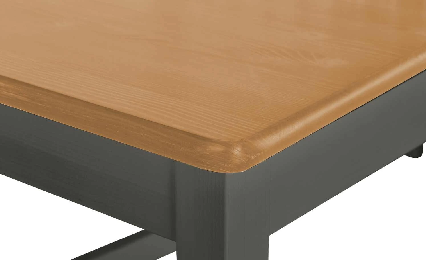 maison bleue Holzstuhl massiv Carola | Grau / laugenfarbig – Bild 2