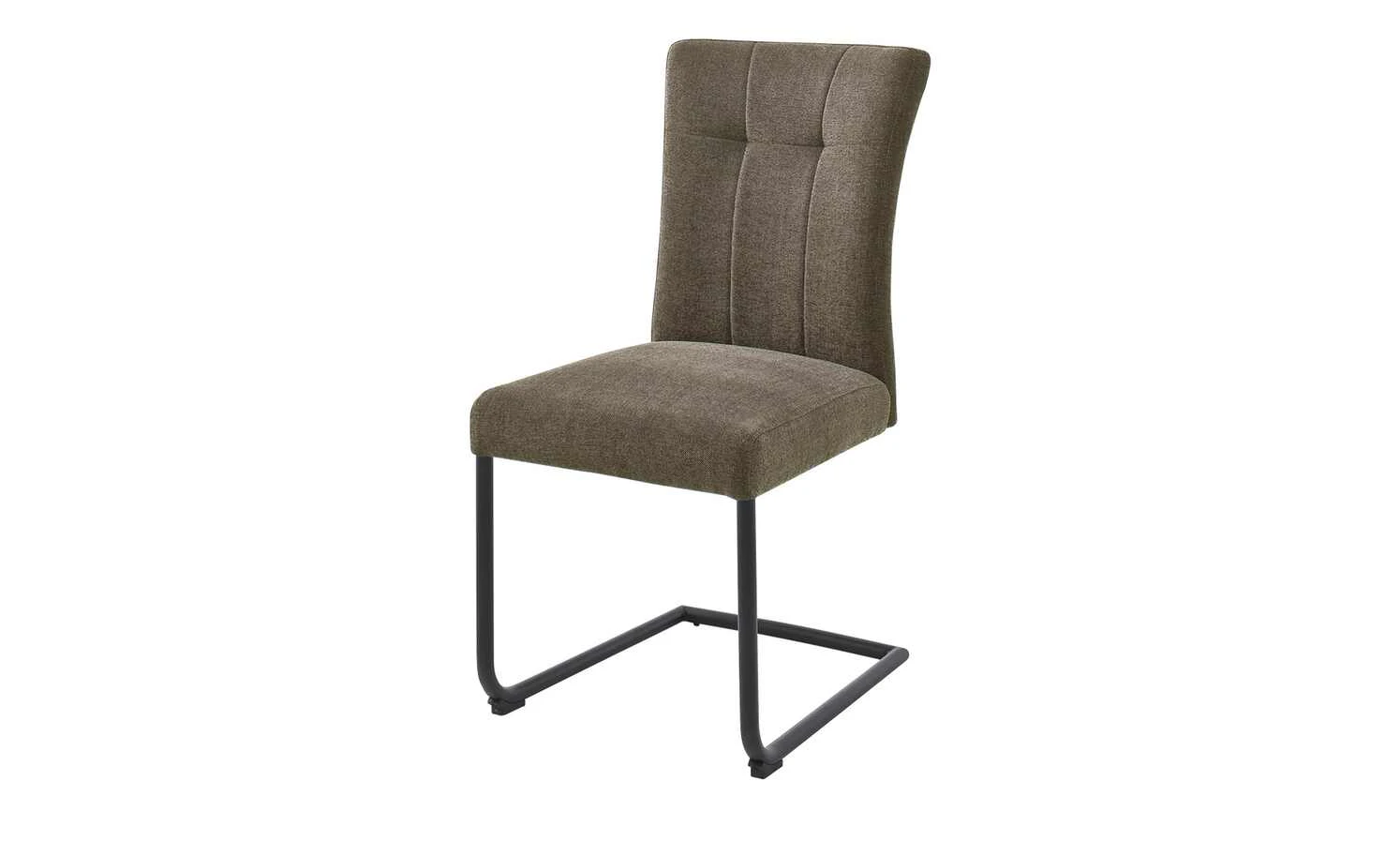 uno Polsterschwingstuhl Vieste | Cappuccino (Braun) Schwarz matt – Bild 2