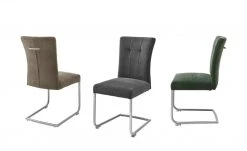 uno Polsterschwingstuhl Vieste | Anthrazit edelstahlfarben