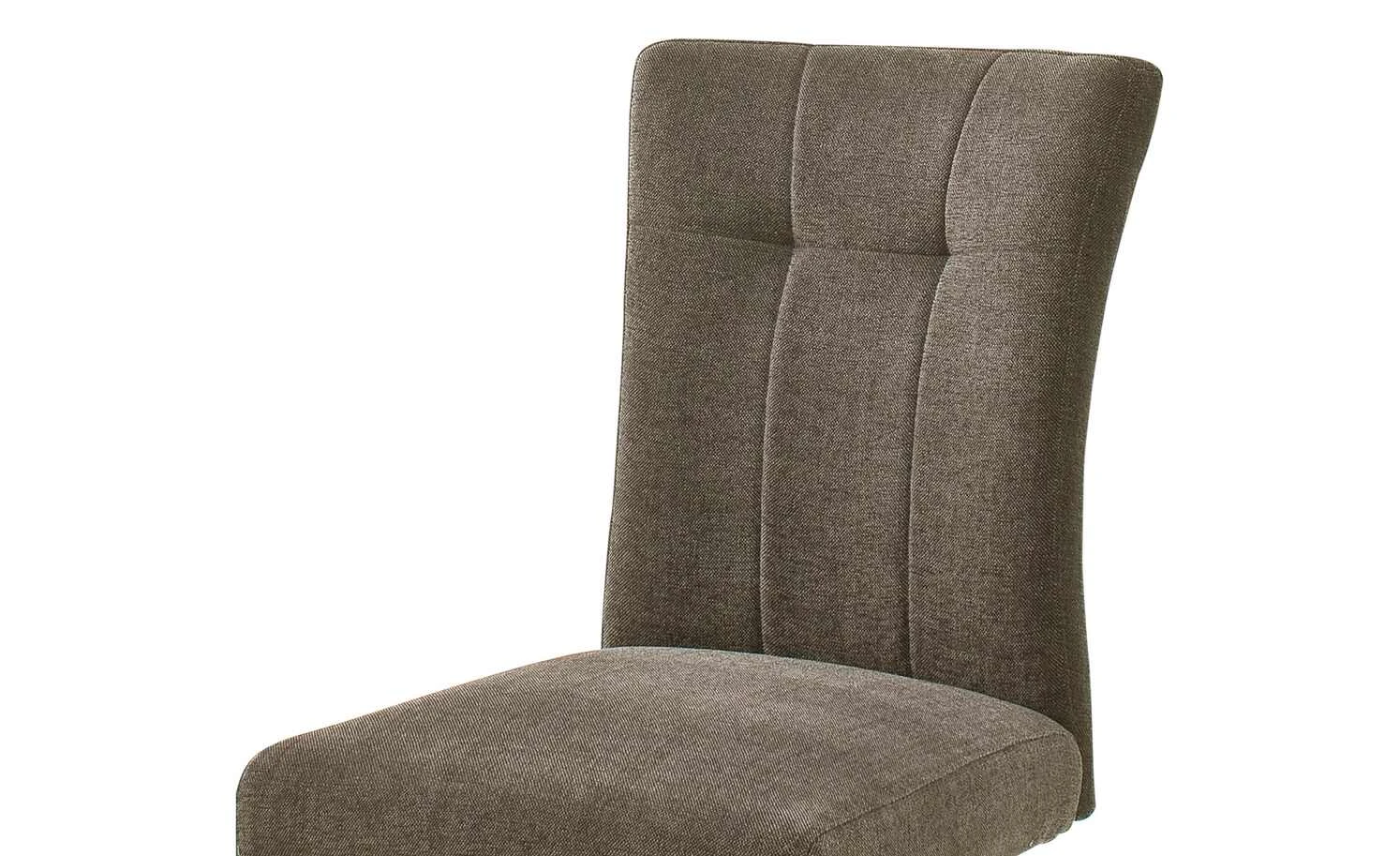 uno Polsterschwingstuhl Vieste | Cappuccino (Braun) edelstahlfarben – Bild 3