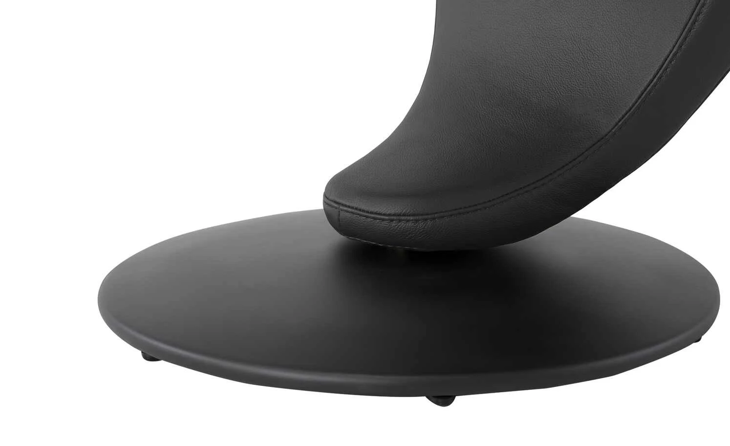 Leder-Drehstuhl Kingsman | Schwarz Rund – Bild 5