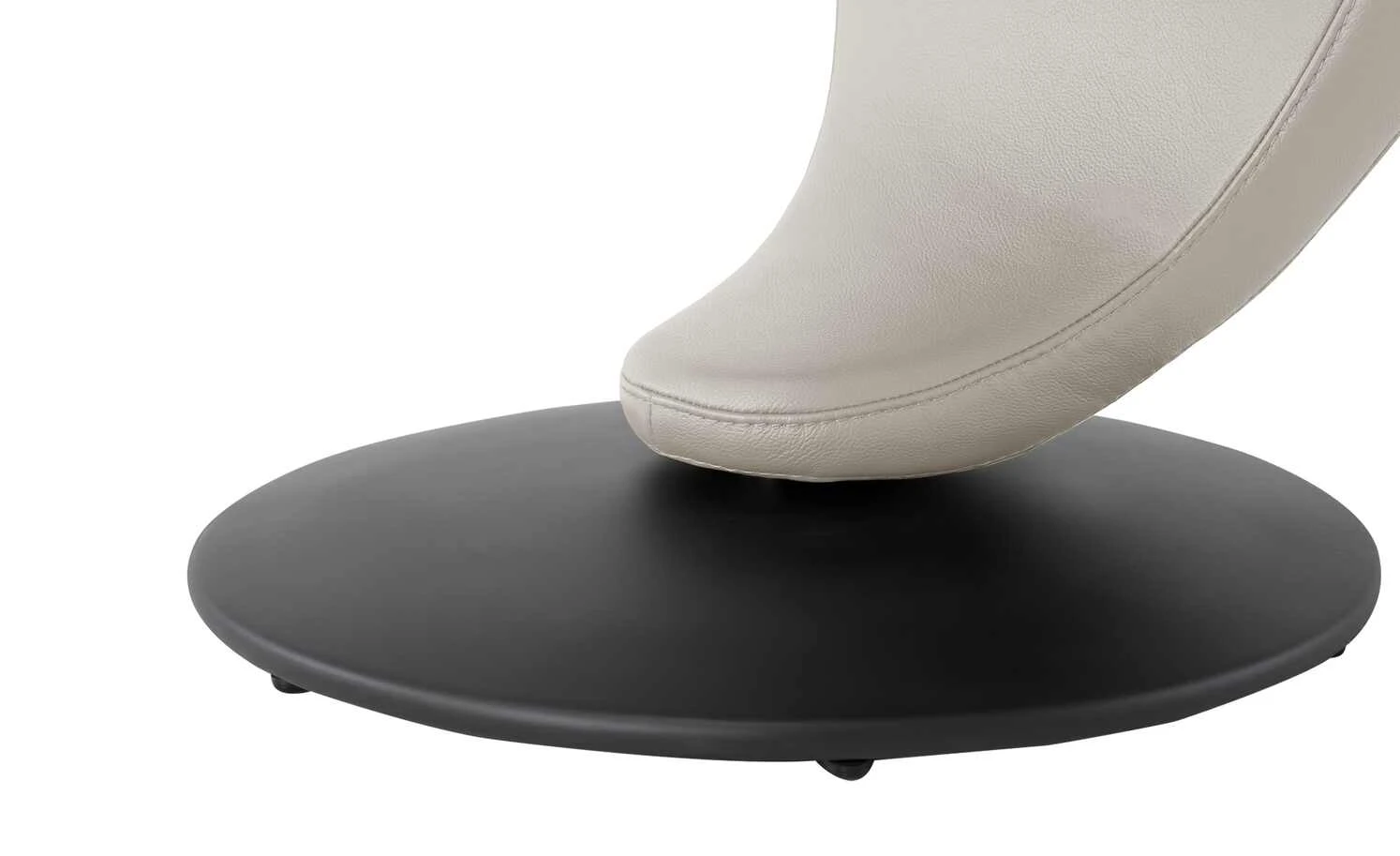 Leder-Drehstuhl Kingsman | Delfin (Hellgrau) Rund – Bild 3