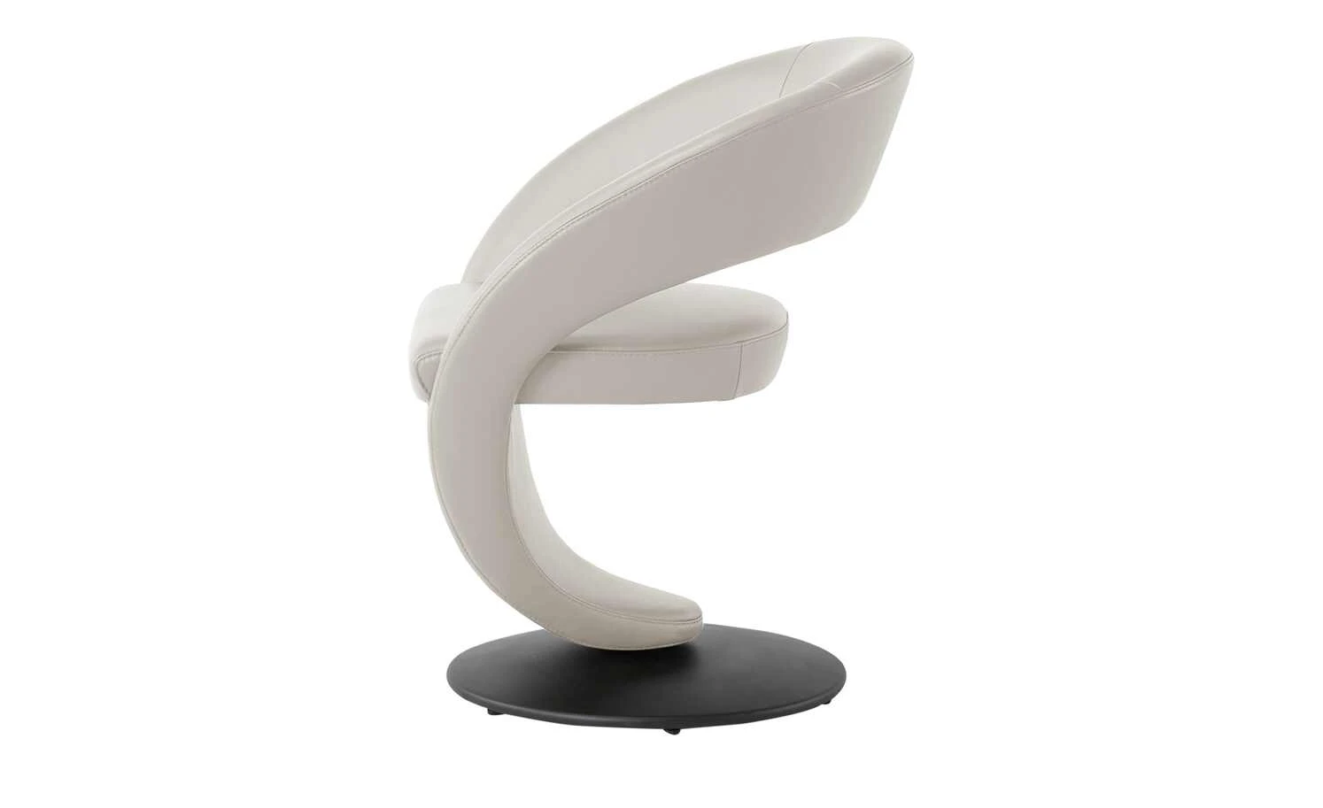 Leder-Drehstuhl Kingsman | Delfin (Hellgrau) Rund – Bild 8