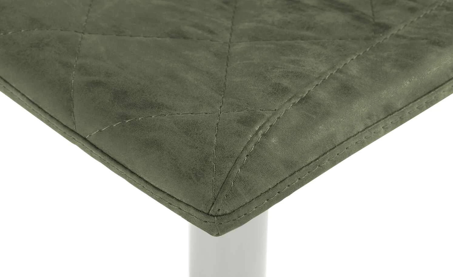 Barhocker MyToby | Moosgrün Edelstahl eckiger Bodenteller – Bild 2