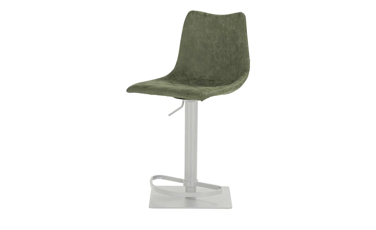 Barhocker MyToby | Moosgrün Edelstahl eckiger Bodenteller – Bild 7
