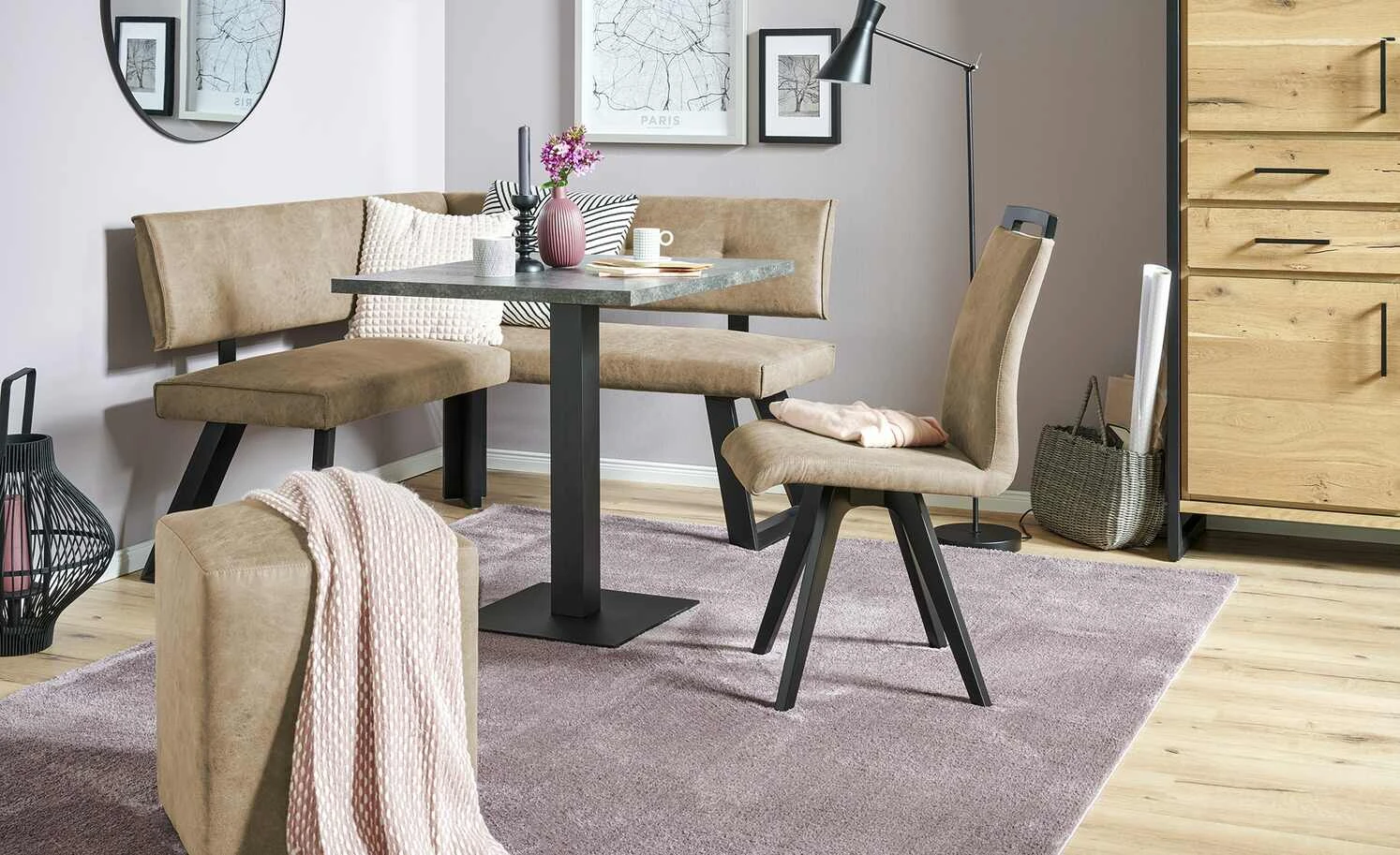 Polsterstuhl E25 | Dark Beige (Beige)