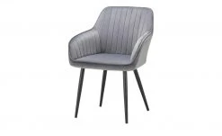 Schalenstuhl Thore | Grau (Samt)