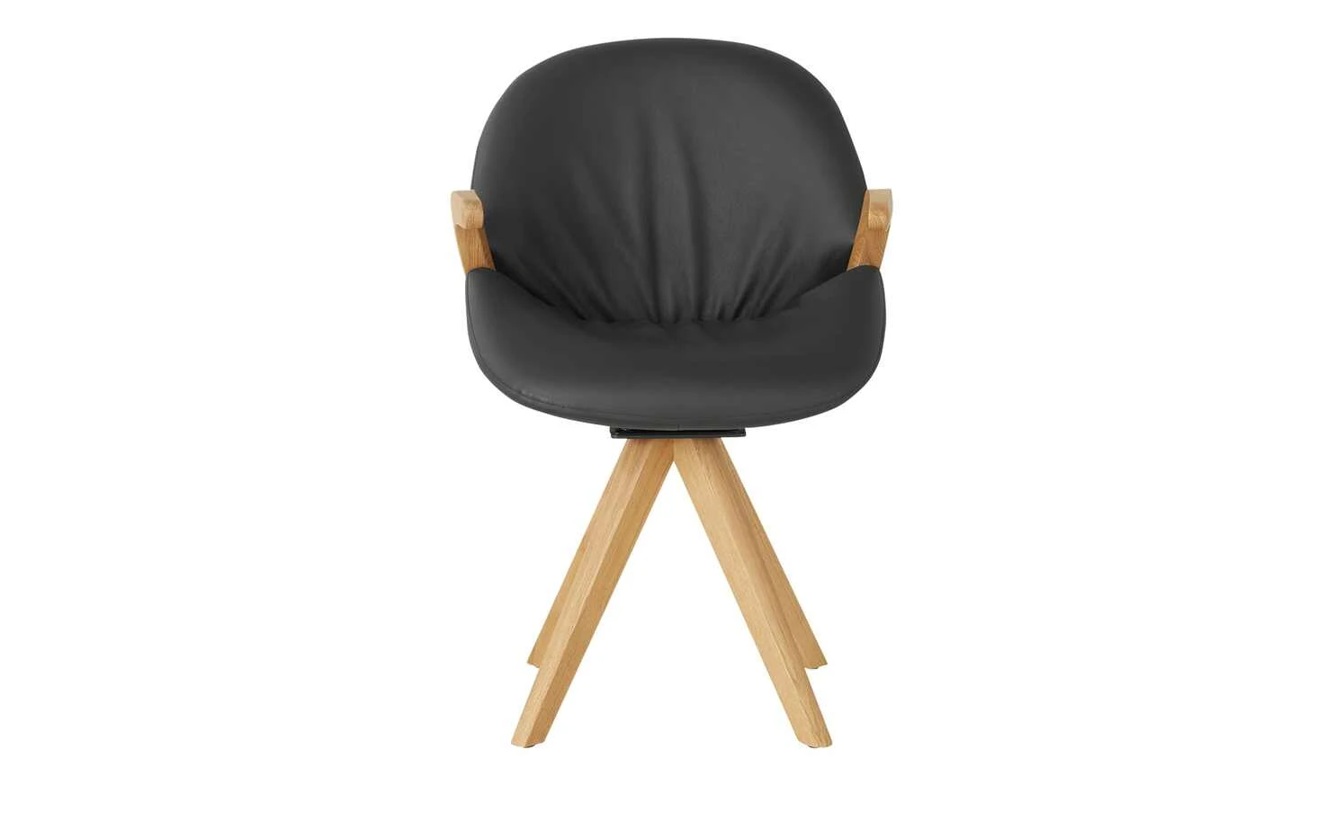 Wohnwert Armlehnstuhl Novum | Schwarz drehbar um 180 Grad (mit Drehrückholfunktion) – Bild 4