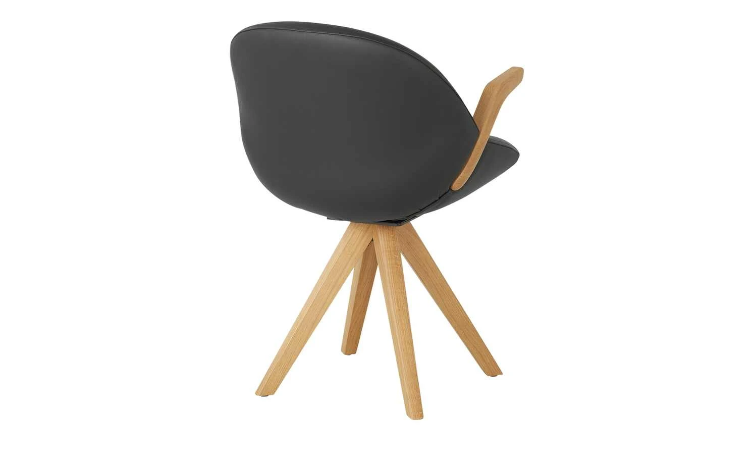 Wohnwert Armlehnstuhl Novum | Schwarz drehbar um 180 Grad (mit Drehrückholfunktion) – Bild 5