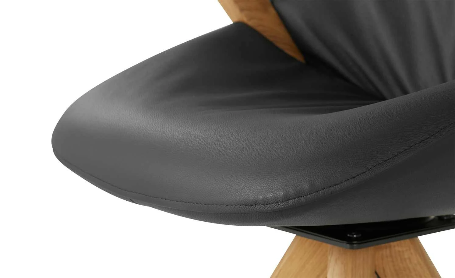 Wohnwert Armlehnstuhl Novum | Schwarz drehbar um 180 Grad (mit Drehrückholfunktion) – Bild 7