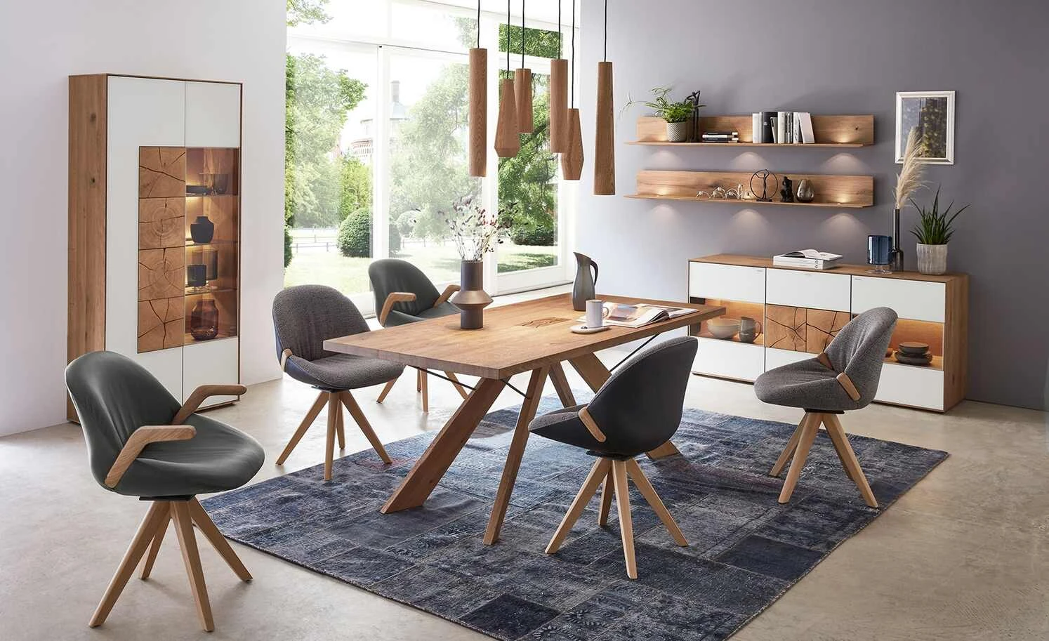 Wohnwert Armlehnstuhl Novum | Schwarz drehbar um 180 Grad (mit Drehrückholfunktion)