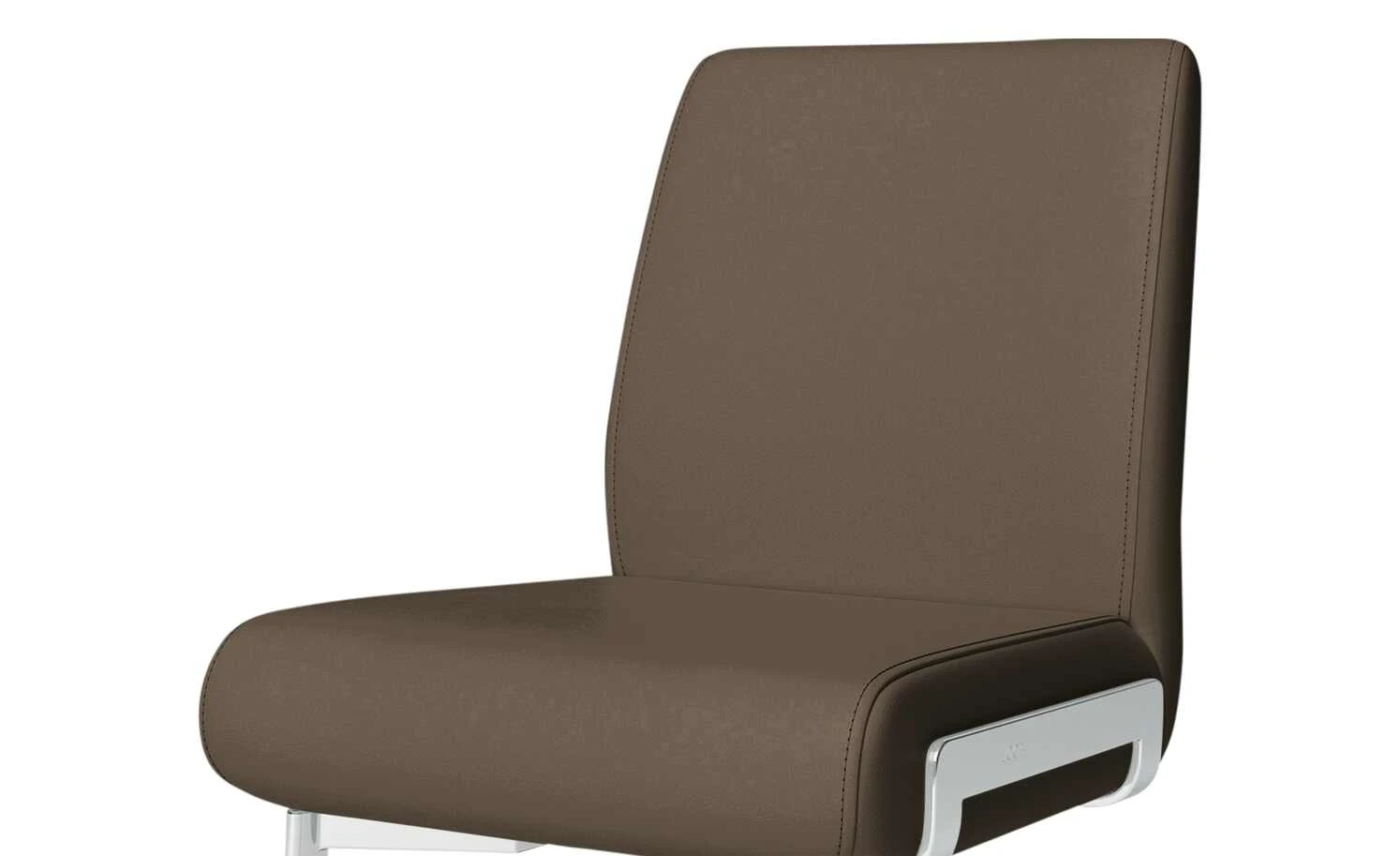 JOOP! Schwingstuhl Leder 007 | Erde (Braun) – Bild 4