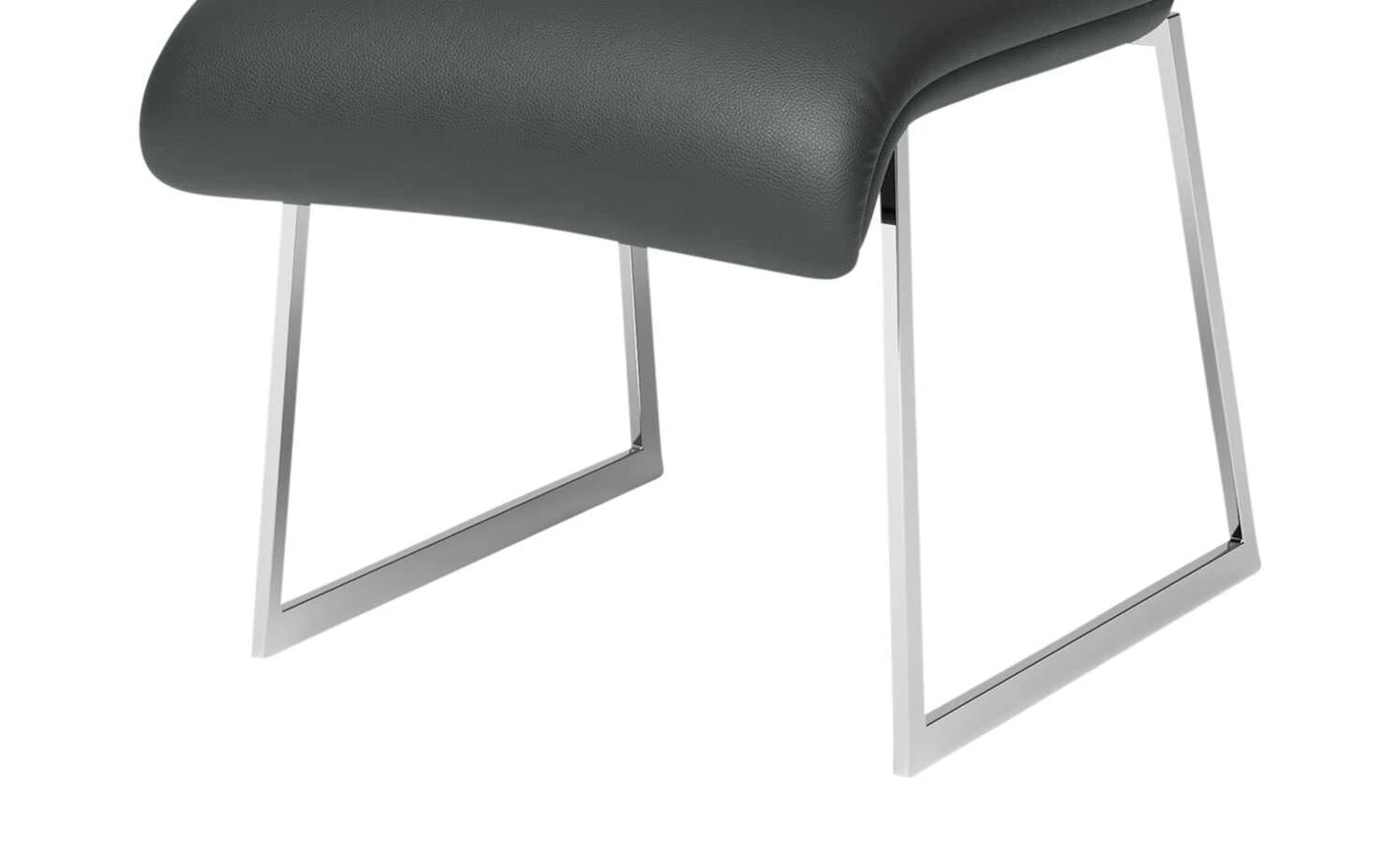 JOOP! Leder-Kufenstuhl Cubic | Schiefer (Dunkelgrau) Nein – Bild 7