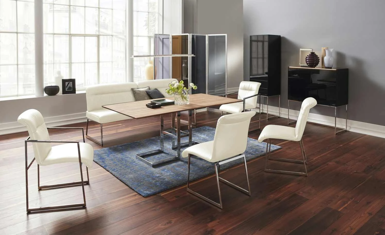 JOOP! Leder-Kufenstuhl Cubic | Perle (Creme) Nein – Bild 2