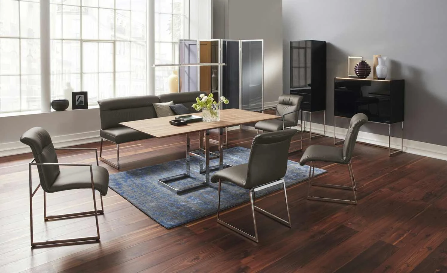 JOOP! Leder-Kufenstuhl Cubic | Schlamm (Braun) Nein – Bild 2