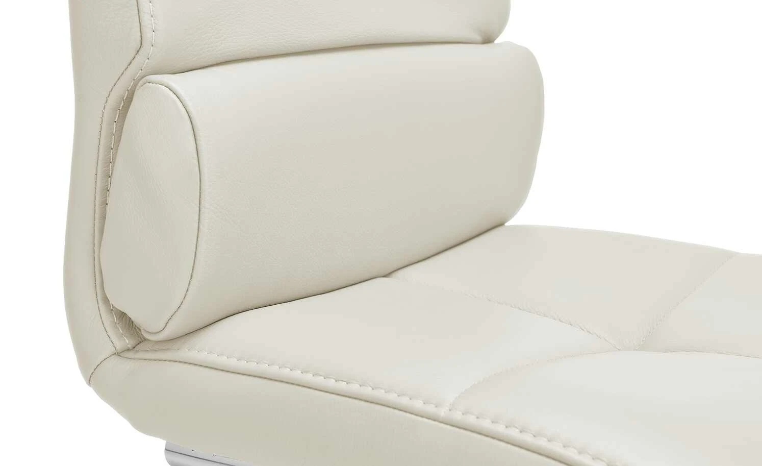 JOOP! Leder-Schwingstuhl Loft | Lava (Hellgrau) – Bild 6