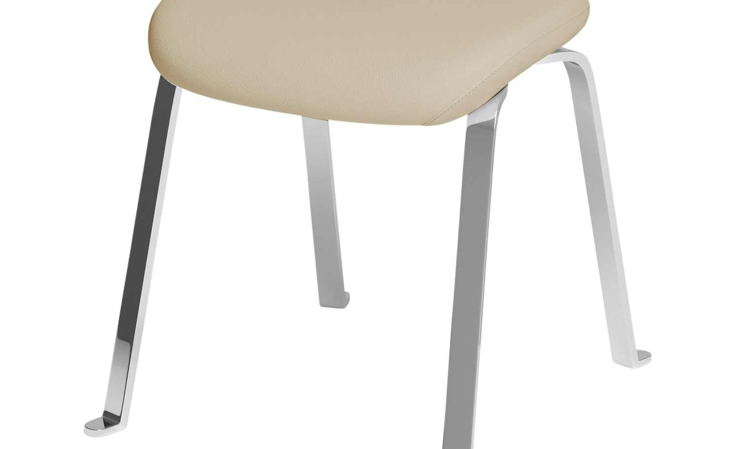 JOOP! Leder Dinner-Stuhl Lounge | Kreide (Beige) 4-Fußstuhl – Bild 8