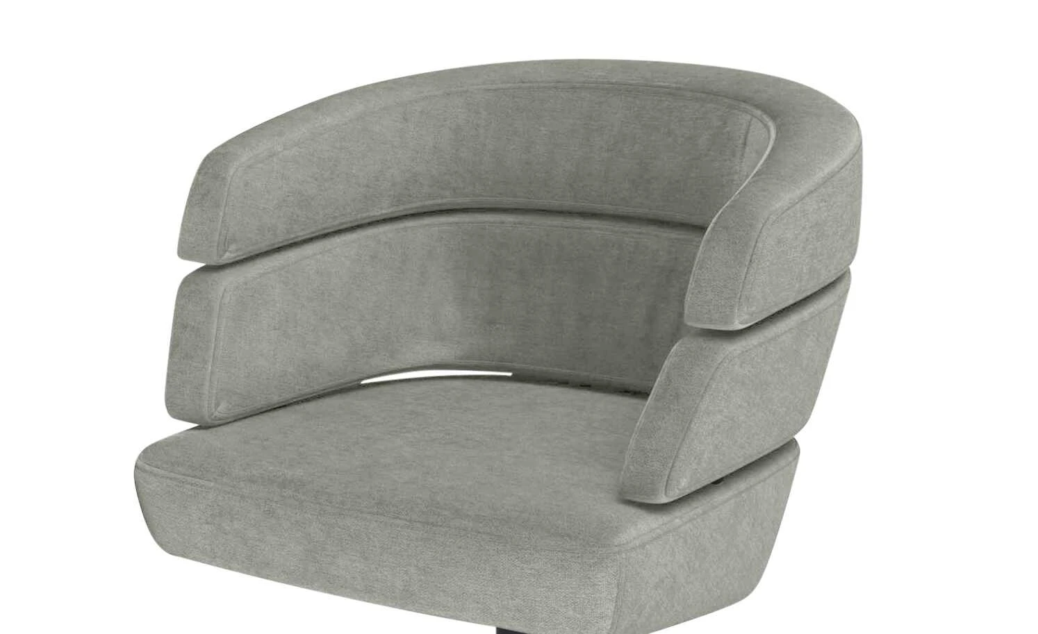 JOOP! Polster-Drehsessel Curves | Stone (Grau) Drehstuhl – Bild 2