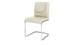 JOOP! Leder-Schwingstuhl Straps | Perle (Creme) Einzug rechts