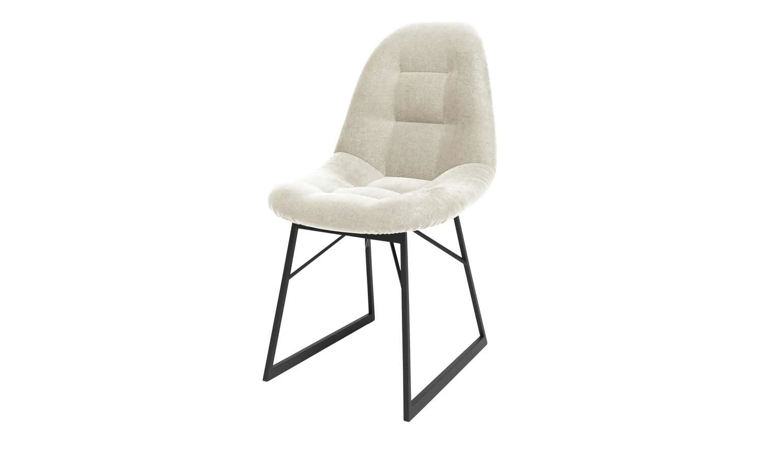 JOOP! Chenille-Kufenstuhl Systems | Carrara (Beige)