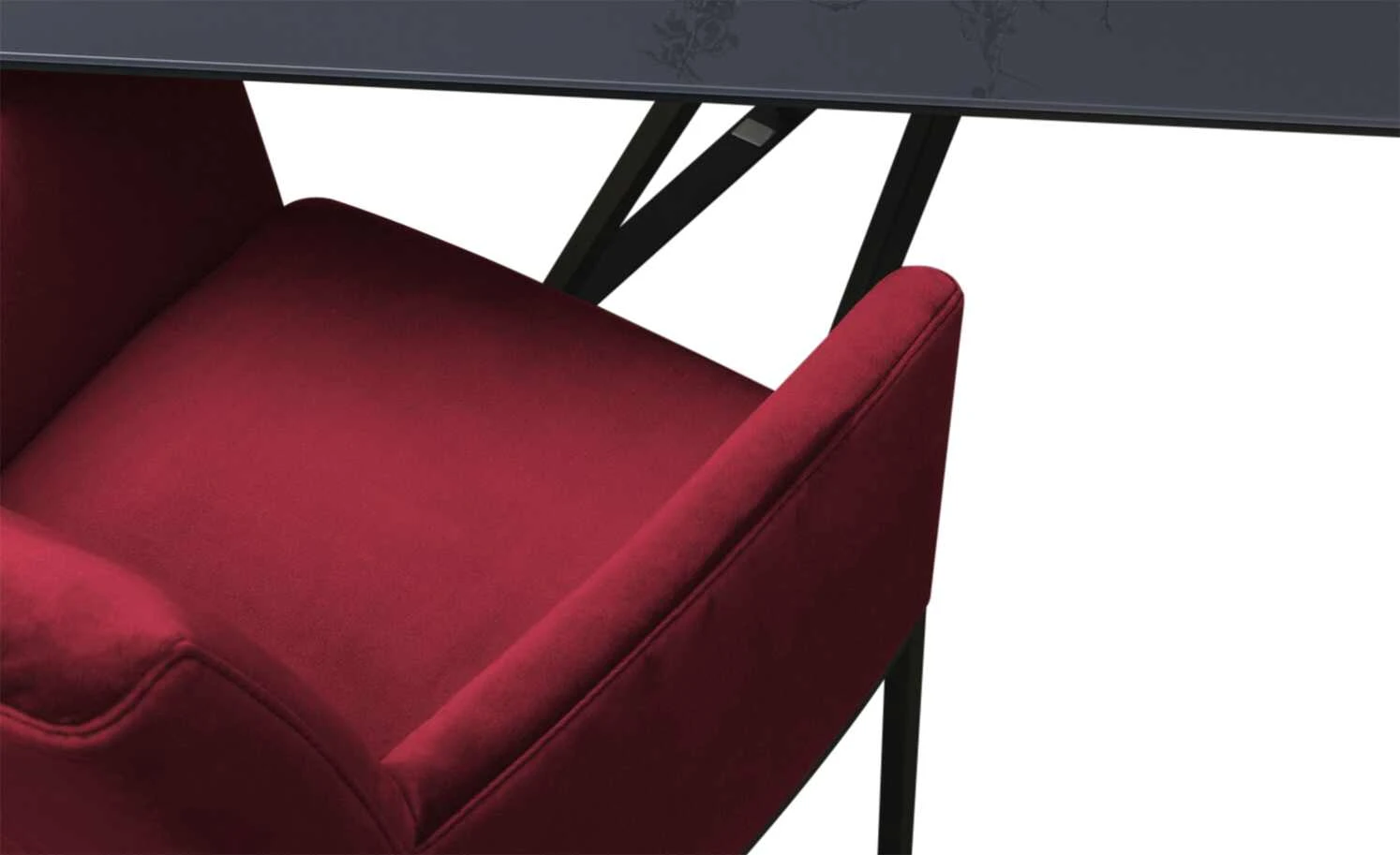 JOOP! Samt-Schwingstuhl Swing | Rubin (Rot) Ja – Bild 4