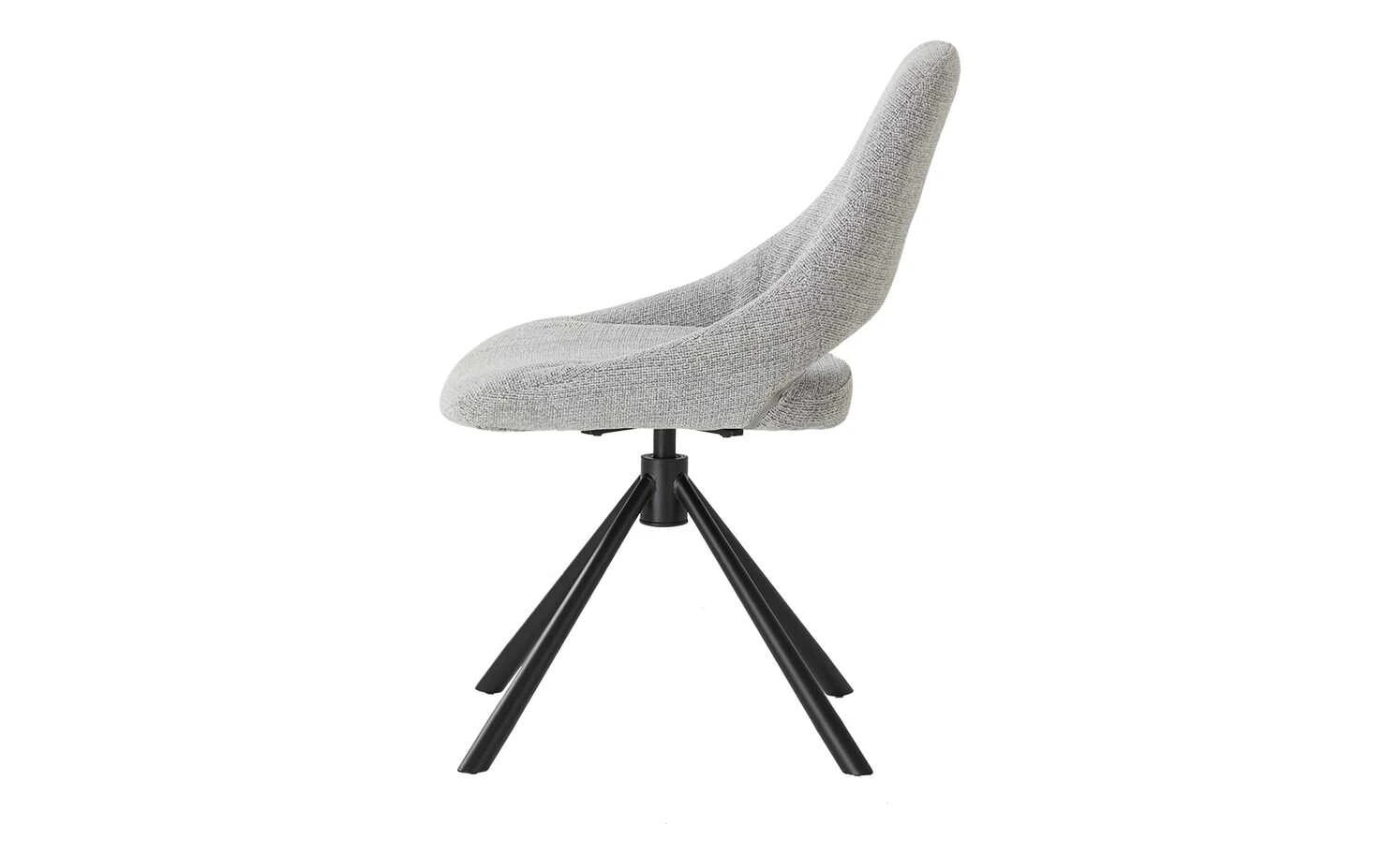 uno Polsterstuhl drehbar Debby | Hellgrau Nein – Bild 2