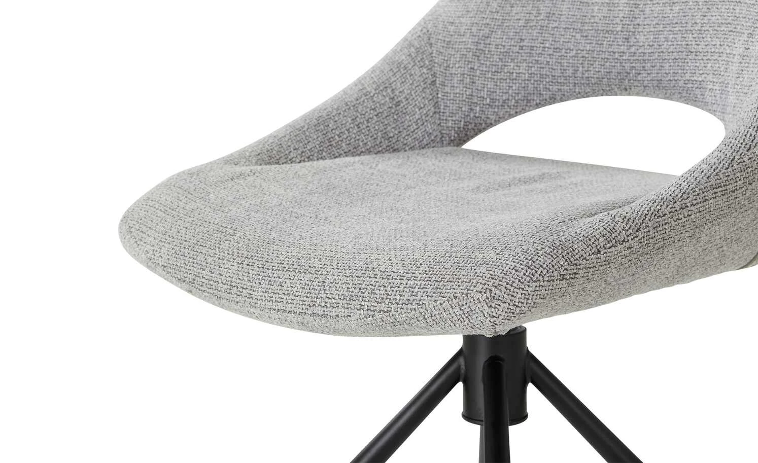 uno Polsterstuhl drehbar Debby | Hellgrau Nein – Bild 7