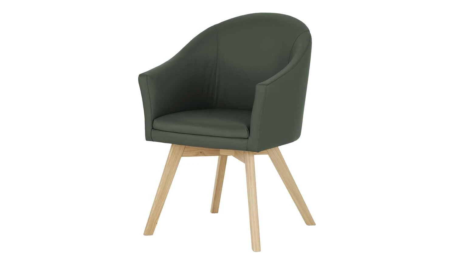 Wohnwert Leder-Schalenstuhl Jalto | Verde (Dunkelgrün) Nein
