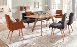 Polsterstuhl mit Griff 4402 | Black (Schwarz)