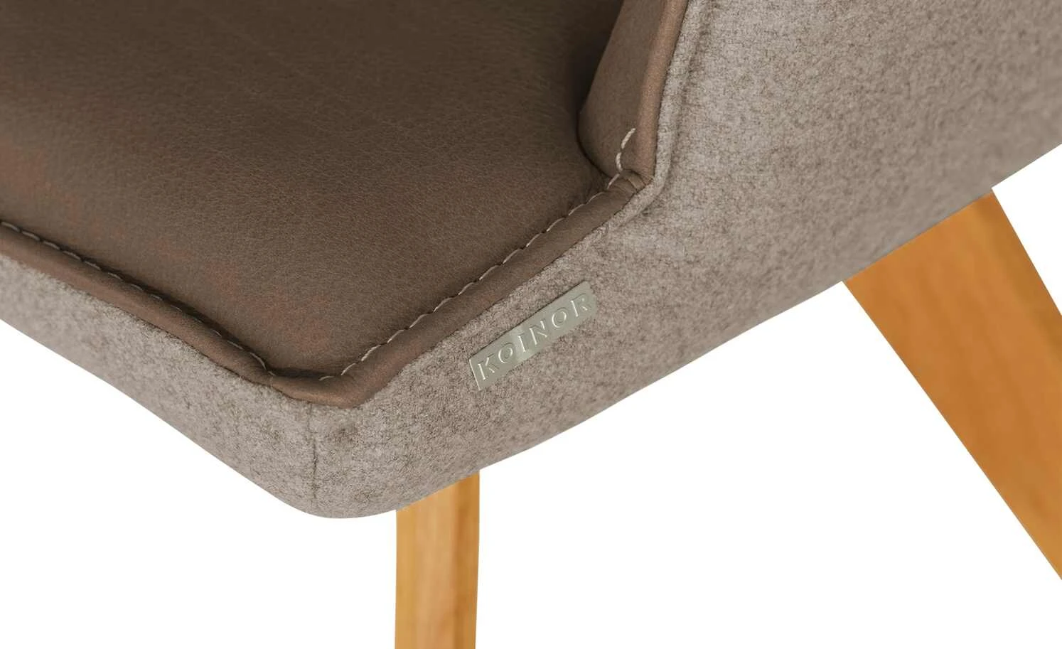 KOINOR Armlehnstuhl Leder Schwof | Muskat (Braun) / Braun Nein – Bild 9