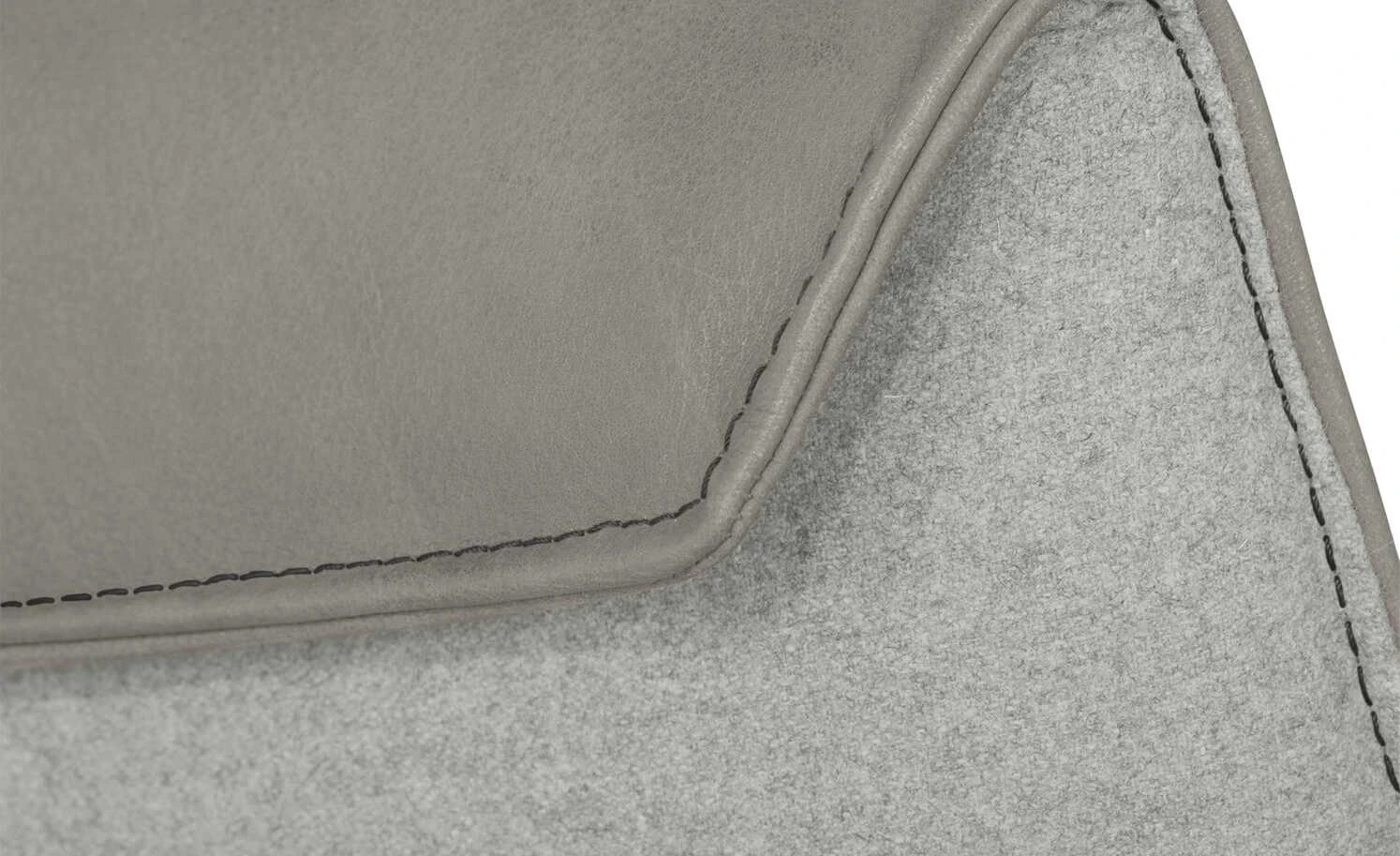 KOINOR Armlehnstuhl Leder Schwof | Asphalt (Hellgrau) / Hellgrau Nein – Bild 8