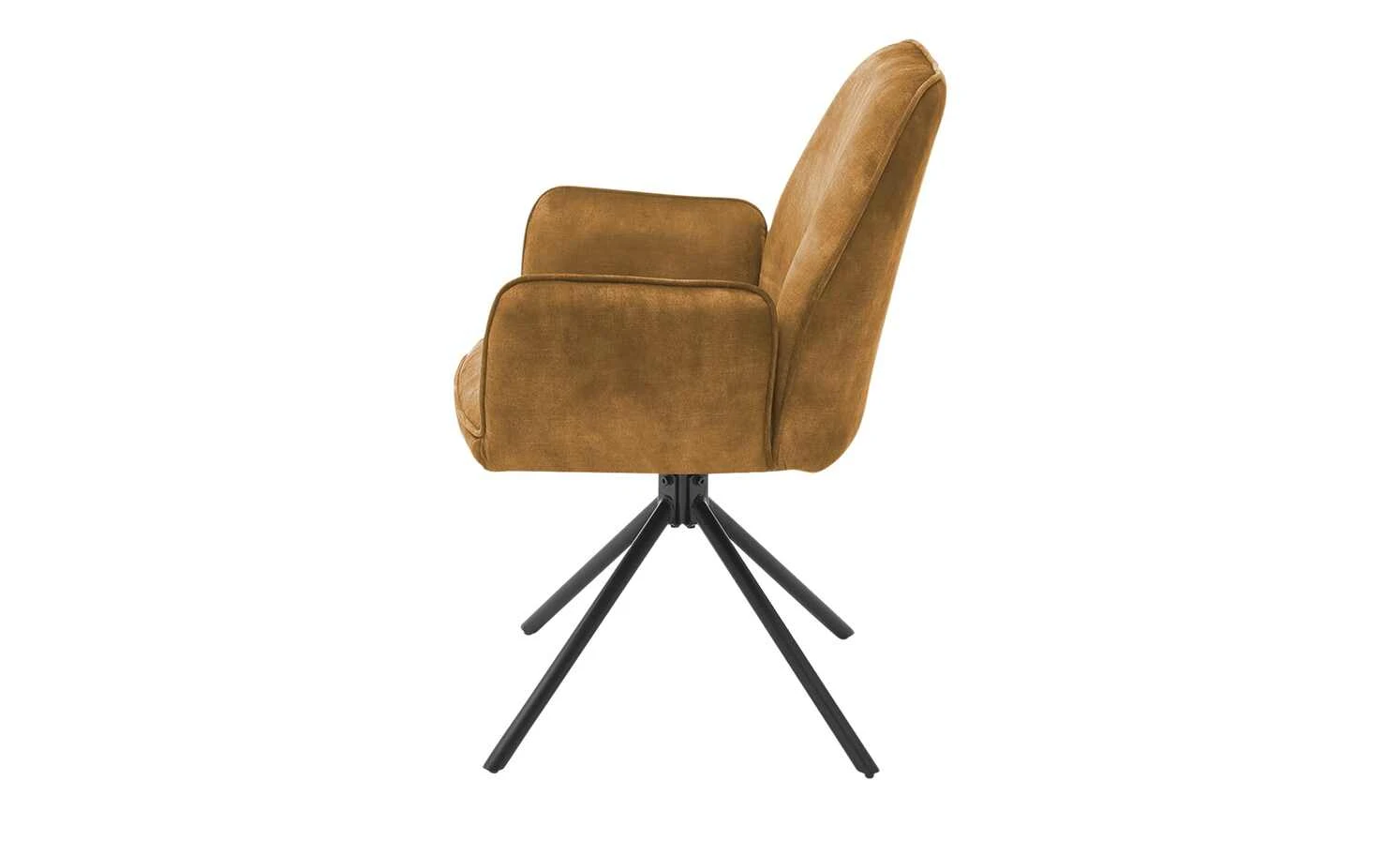 uno Polsterstuhl drehbar Ramina | Curry (Gelb-Orange) Ja – Bild 3