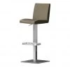 Barstuhl Elena | Cappuccino (Braun) eckig mit leicht gebogenem Sitz