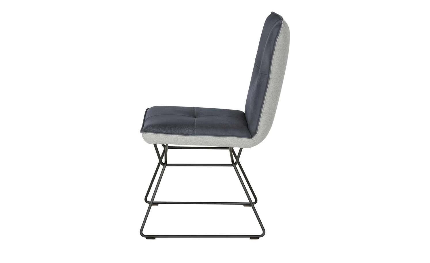 KOINOR Kufenstuhl mit Leder Bexx | Night (Dunkelblau) / Hellgrau Nein – Bild 3