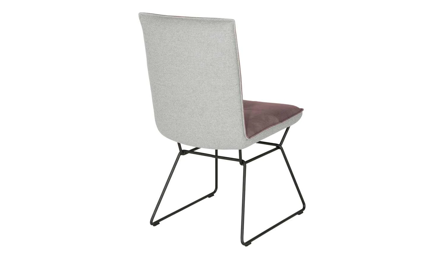 KOINOR Kufenstuhl mit Leder Bexx | Plum (Rosa) / Hellgrau Nein – Bild 3